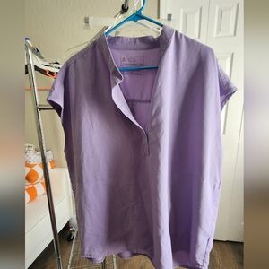 Figs 2XL Lavender Dew Rafaela Top